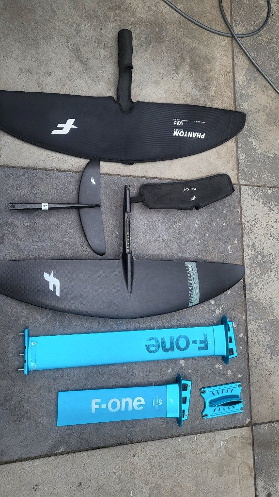 F-One Phantom Carbon 1780 Wingfoil Set, Ophalen, Zo goed als nieuw, Wingsurf-hydrofoil
