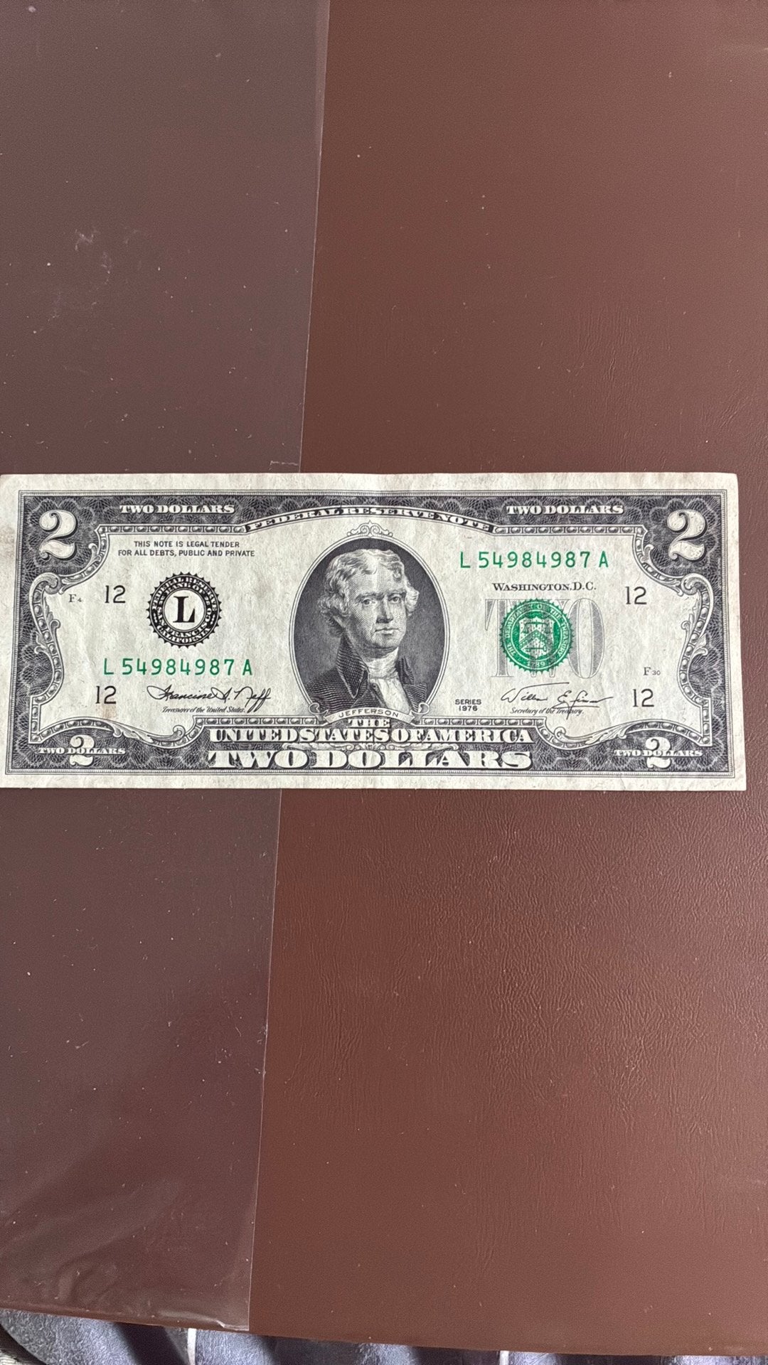 USA 2 dollars 1976 mooie kwaliteit, Ophalen of Verzenden, Noord-Amerika