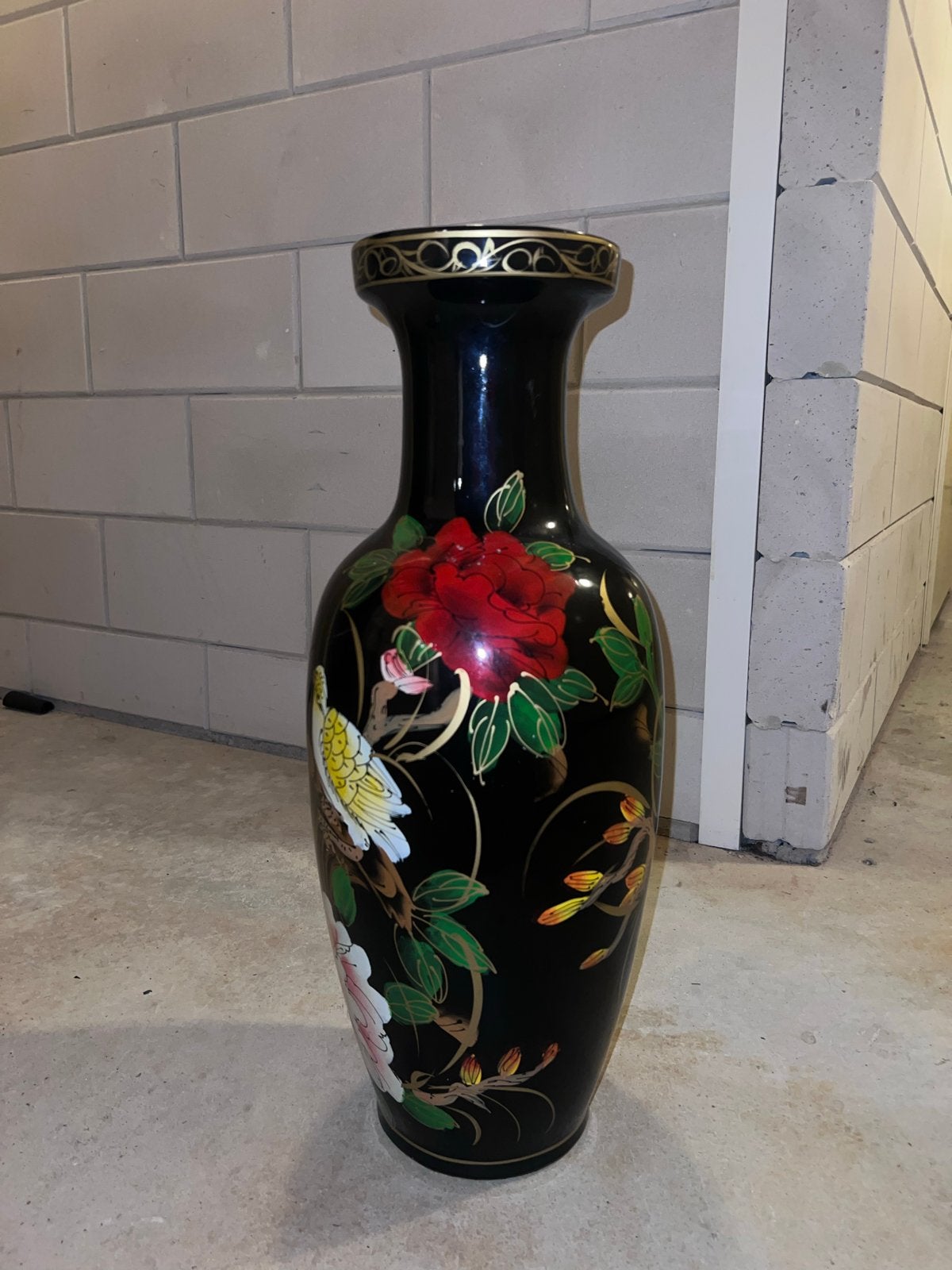 Handbeschilderde Ming-stijl vaas, 1693 China, Ophalen