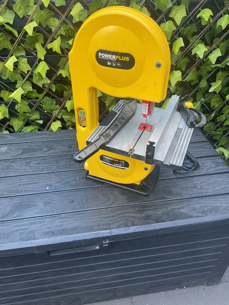 Lintzaag machine powerplus, Doe-het-zelf en Verbouw, Gereedschap | Zaagmachines, Ophalen, Gebruikt, 70 mm of meer, POWERPLUS