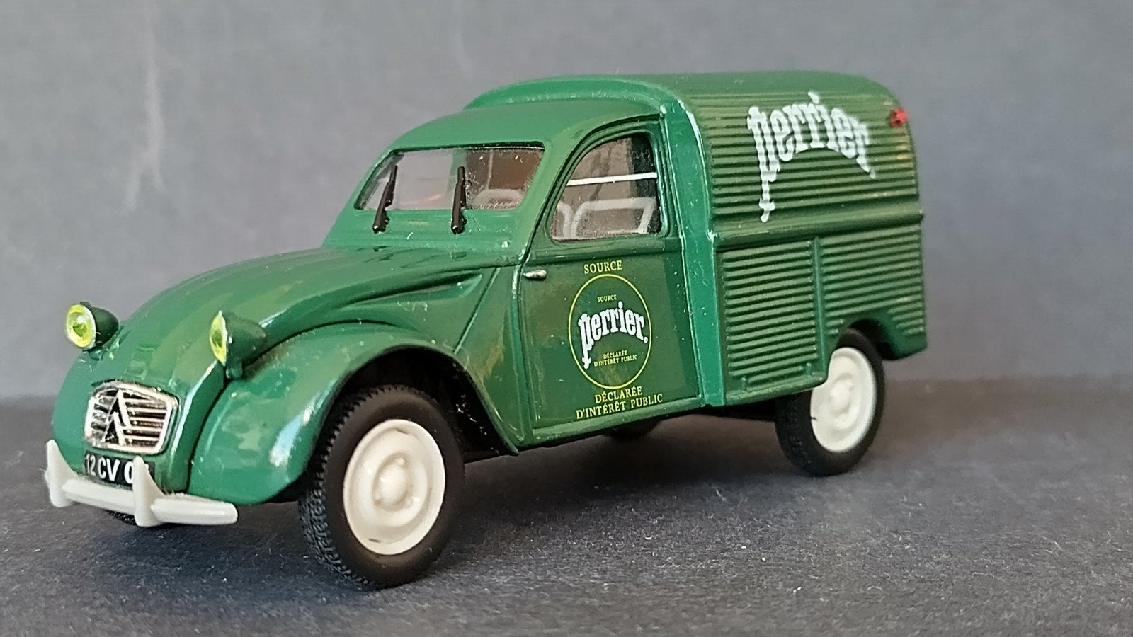 Citroen 2cv Fourgonette Perrier 1:43 Norev Pol, Auto, ., Norev, Ophalen of Verzenden