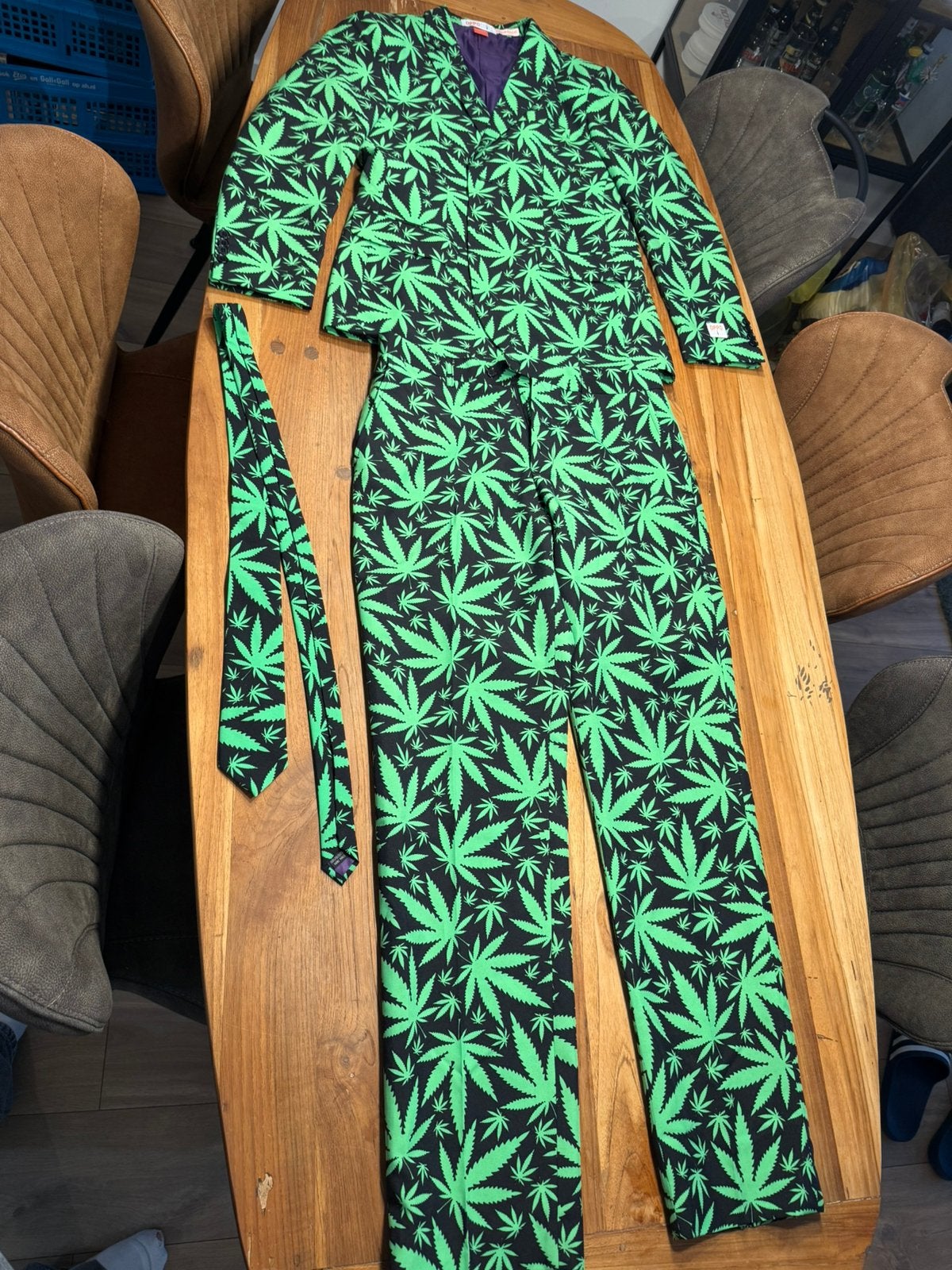 Wietpak tweedelig carnaval Opposuits, Kleding | Dames, Carnavalskleding en Feestkleding, Maat 38/40 (M), Carnaval, Ophalen of Verzenden