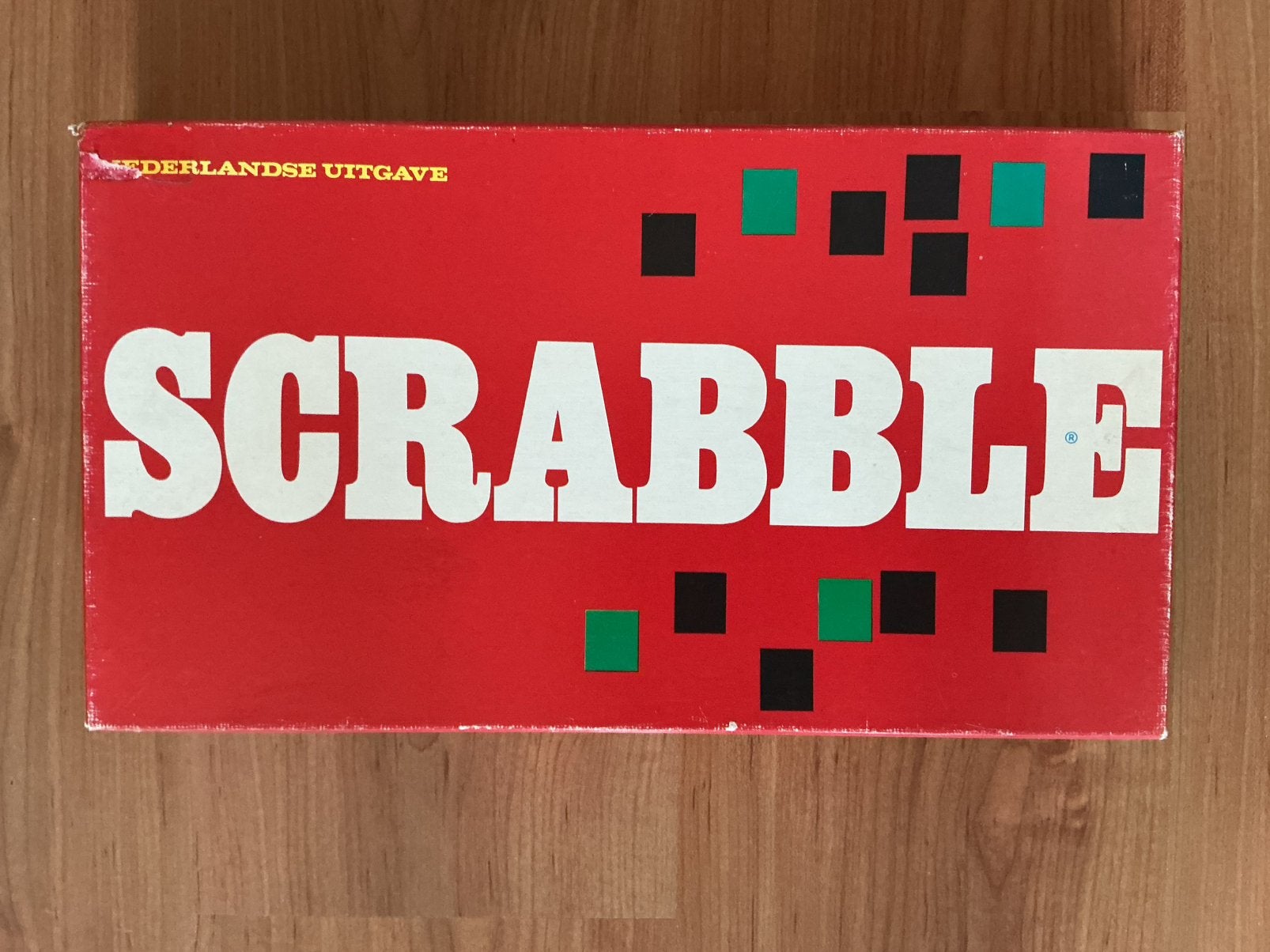 Scrabble met Houten letters +Houten plankjes compleet als NW, Ophalen of Verzenden, Zo goed als nieuw