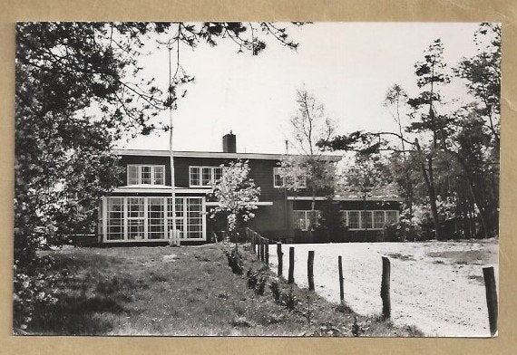 Oude ansichtkaart Jeugdherberg N.B.A.S. Oldebroek, Ophalen of Verzenden, 1920 tot 1940, Gelopen, Gelderland