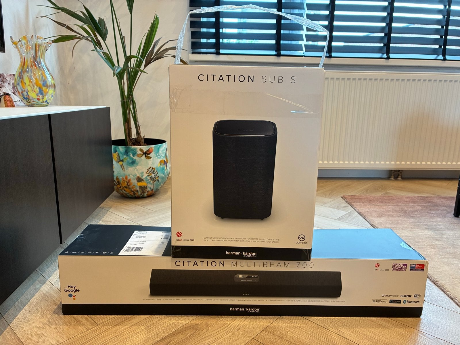 Harman Kardon Citation Multibeam 700 + Sub S, Ophalen, Bluetooth, Zo goed als nieuw