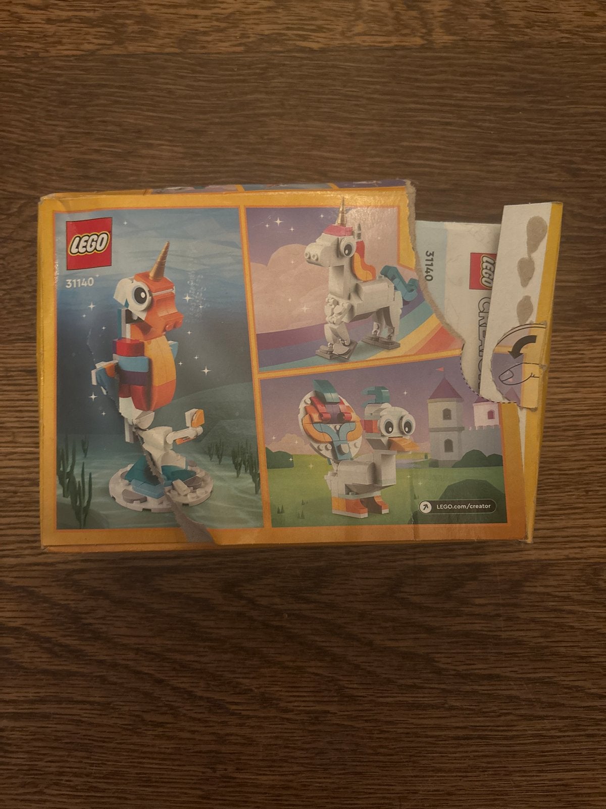 LEGO Creator 31140 Magische Eenhoorn 3-in-1 set, Lego, Ophalen of Verzenden, Zo goed als nieuw, Compleet