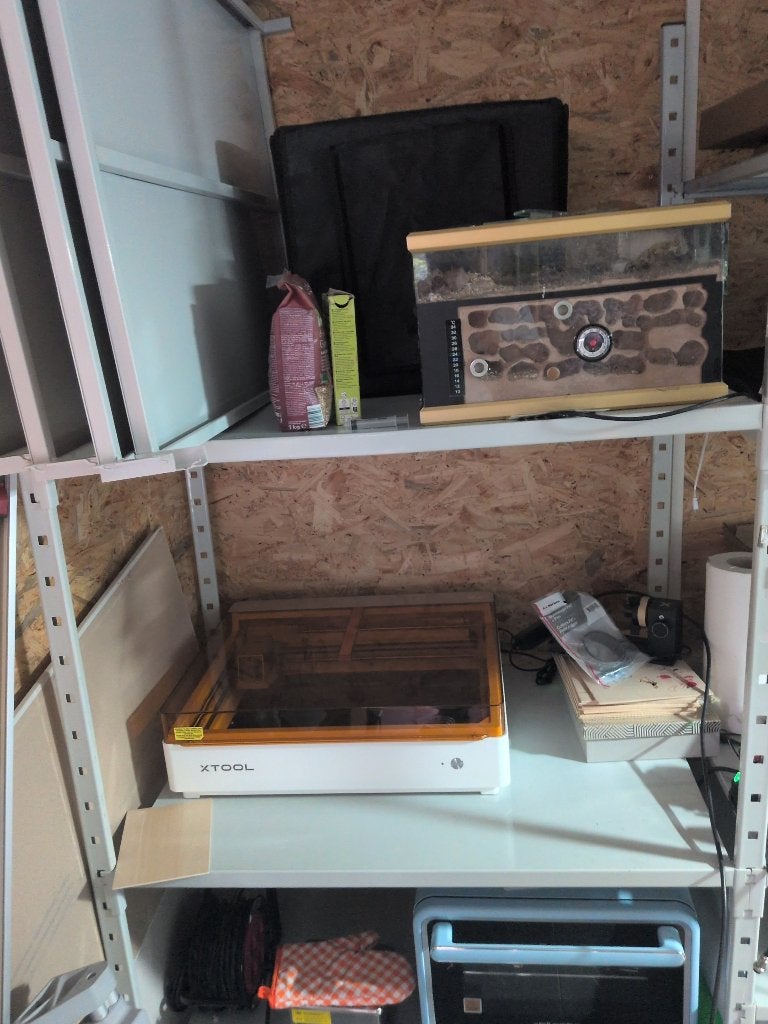 Magazijnstelling metaal 6 velden 30 legborden 90x70 cm, Ophalen, Gebruikt