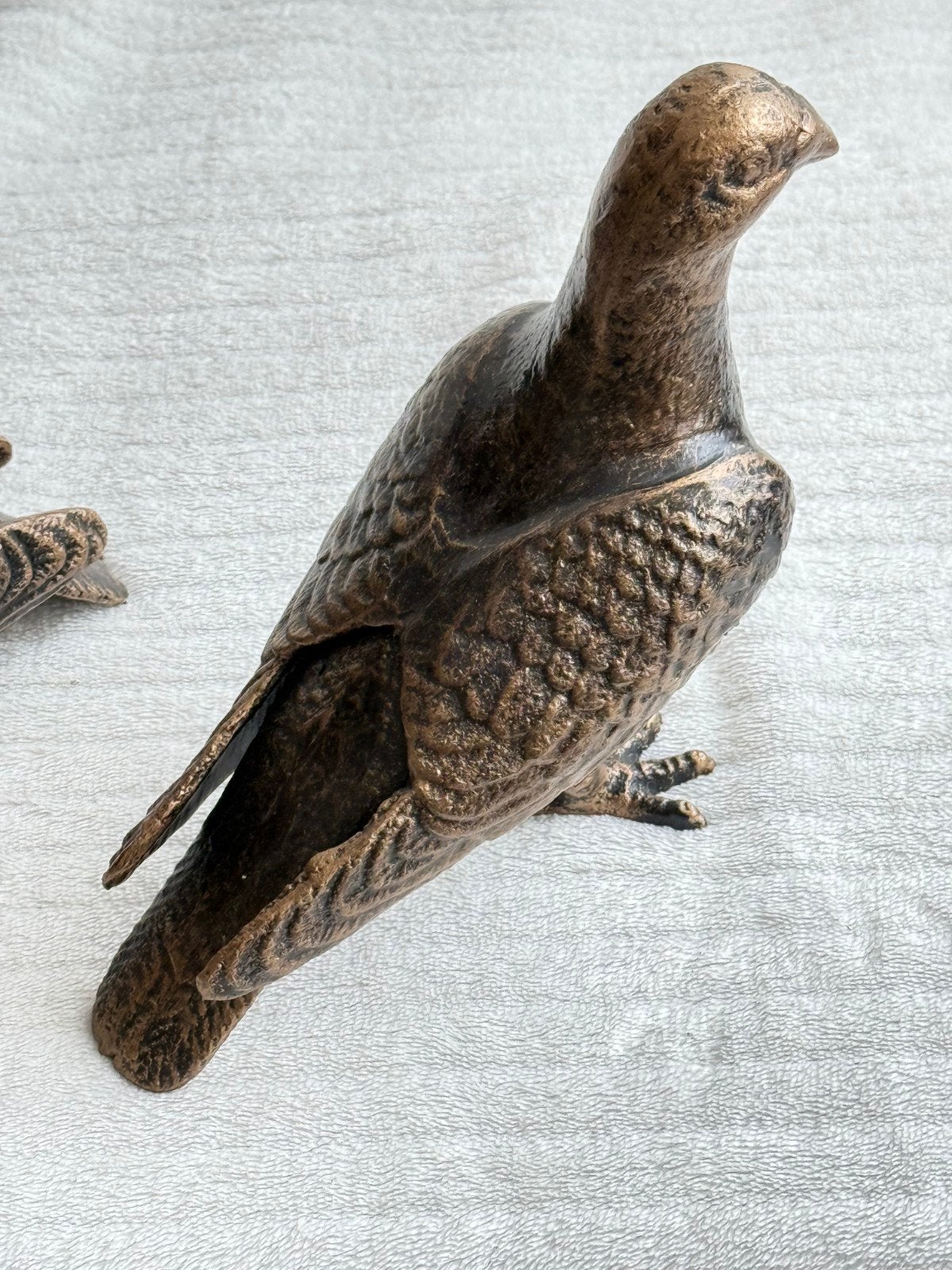 Bronzen Duiven Beeldjes - Set van 2, Antiek en Kunst, Ophalen of Verzenden
