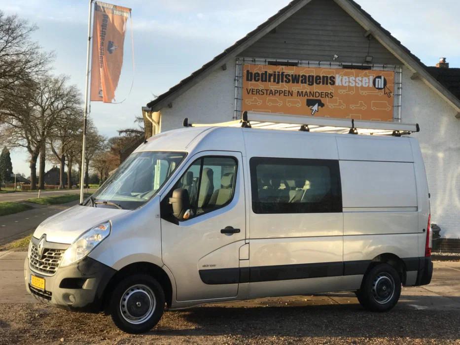 Renault Master T35 2.3 dCi 100 kW L2H2 Dubbel Cabine 6 pers., Auto's, Bestelauto's, Voorwielaandrijving, Euro 5, Gebruikt, 4 cilinders