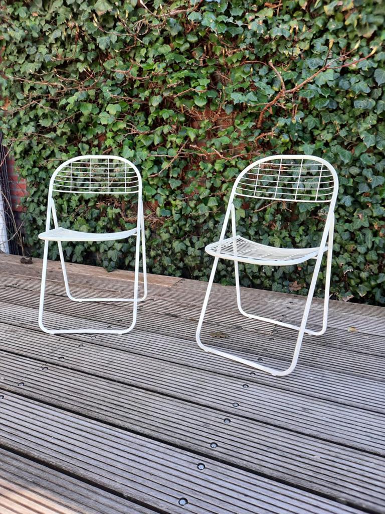 Vintage: 2 stoelen van Niels Gammelgaard, Ophalen, Zo goed als nieuw, Twee