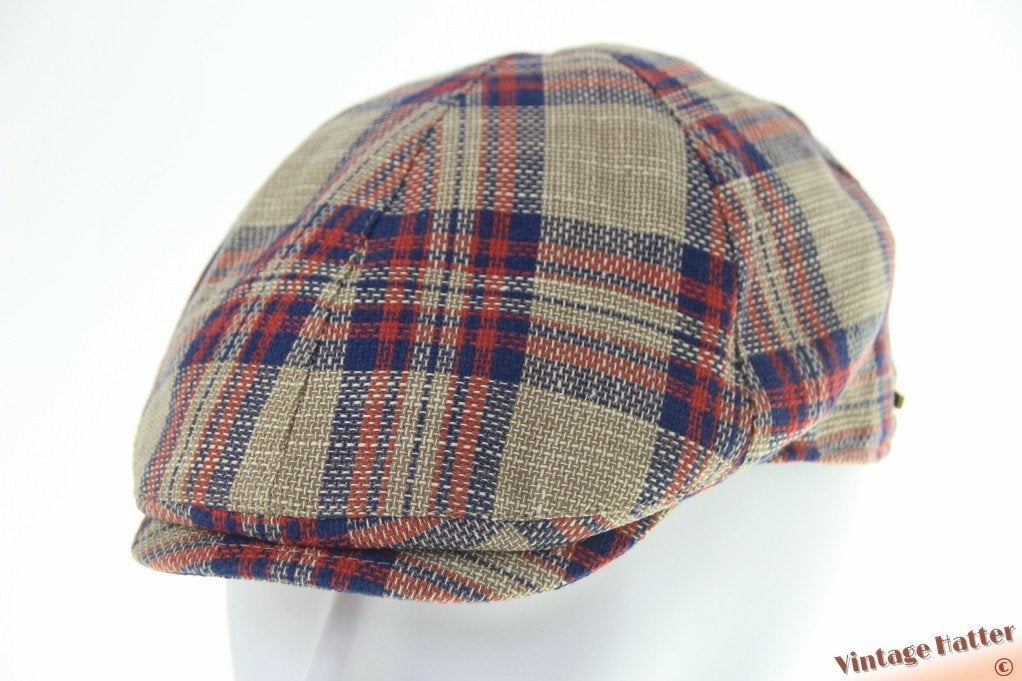 Platte pet Hatland Xenos rood beige katoen 61 = XL nieuw, 60 cm (XL, 7½ inch) of meer, Nieuw, Ophalen of Verzenden, Pet