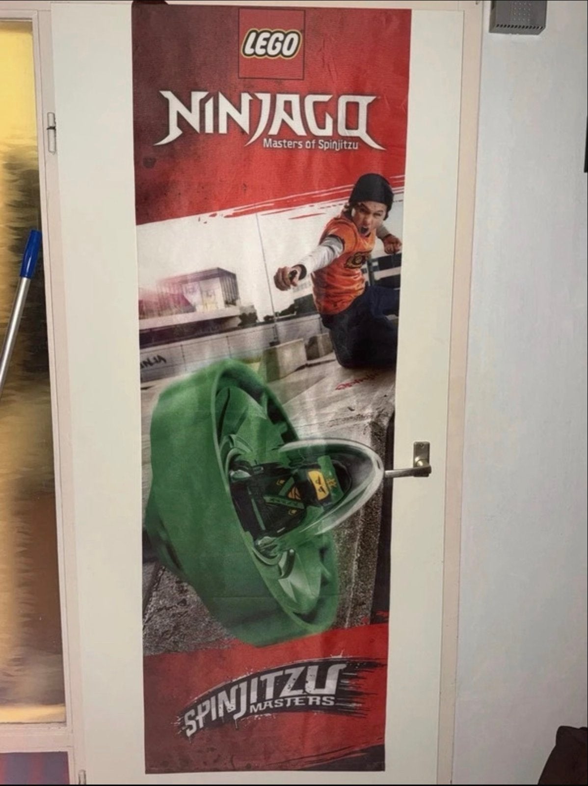 Lego Ninjago store banner - Zeer zeldzaam, Lego, Overige typen, Ophalen of Verzenden, Zo goed als nieuw