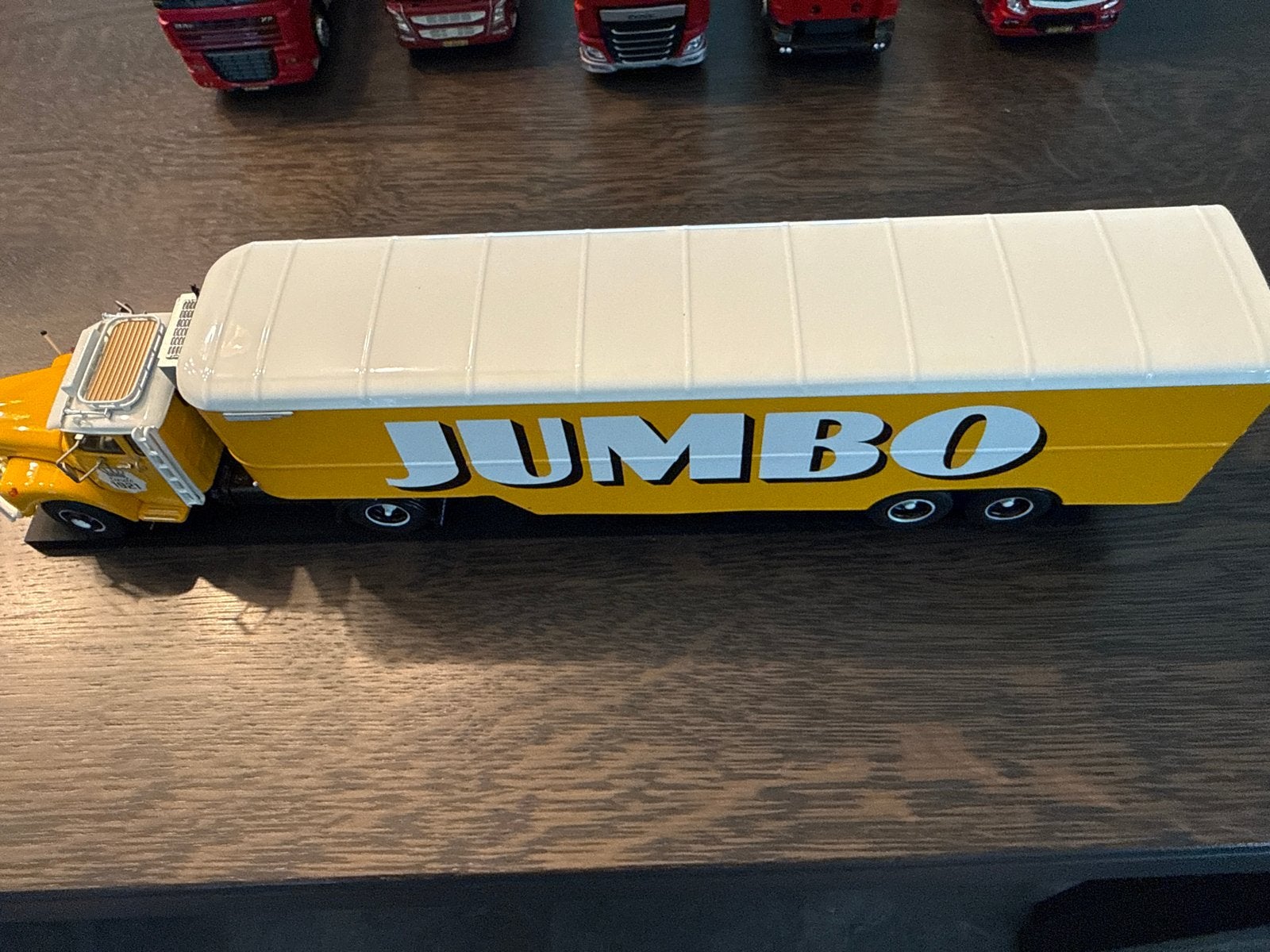 Tekno modelbouw Jumbo trailer in originele doos, Overige merken, 1:32 tot 1:50, Nieuw, Ophalen of Verzenden