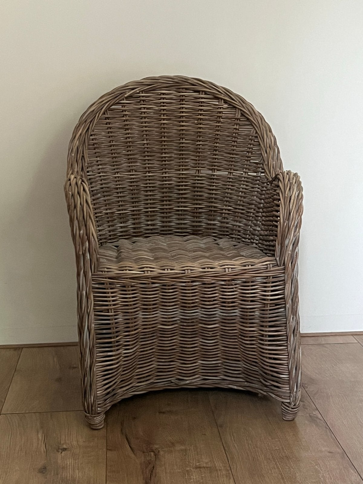 Rotan, rieten stoel, Huis en Inrichting, Stoelen, Ophalen, Gebruikt, Bruin, Riet of Rotan