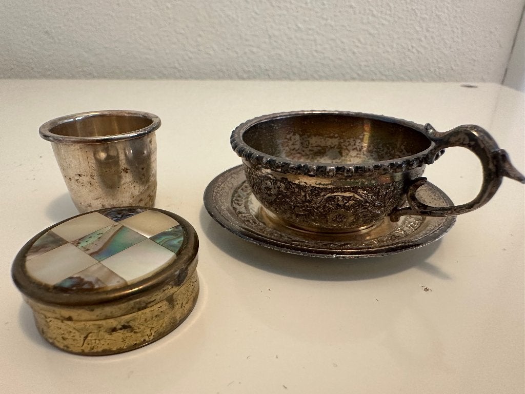 Setje van drie miniaturen, Antiek en Kunst, Ophalen