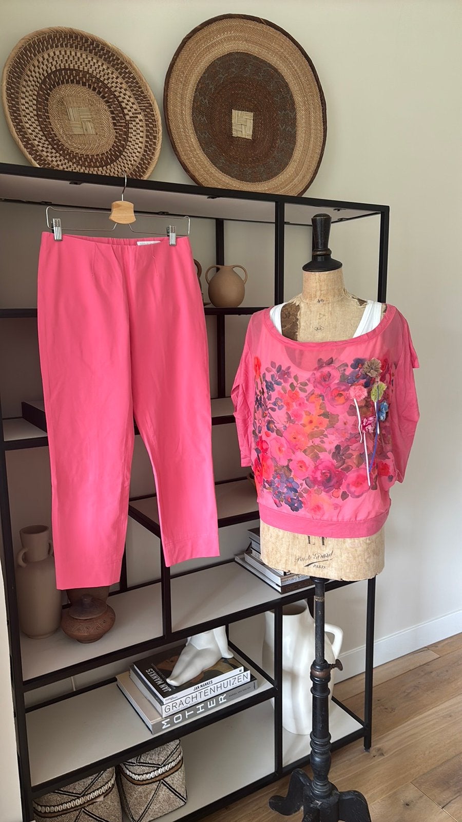 Raffaello Rossi stretch broek abricot maat 38 nieuw, Maat 38/40 (M), Overige kleuren, Verzenden, Nieuw