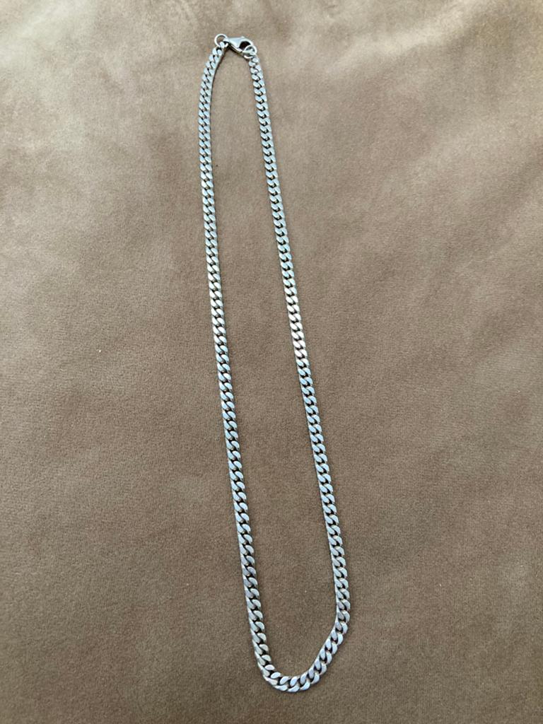 Zilveren gourmet ketting heren, Ophalen of Verzenden, Zo goed als nieuw, Zilver, Zilver