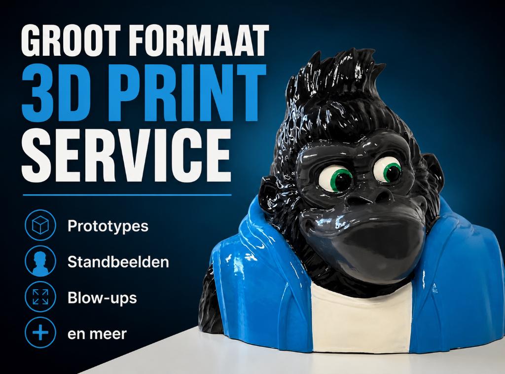 Gigantische 3D prints - 3D Service in GROOT formaat, Ophalen of Verzenden, Nieuw