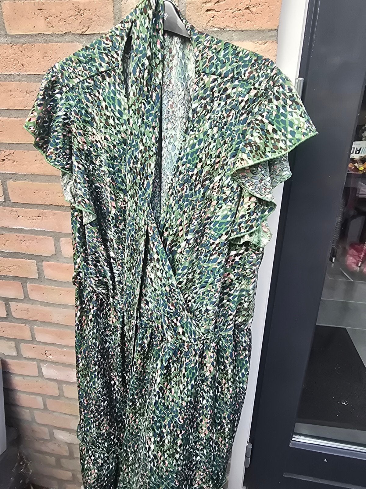 Paprika Jurk Groen met Print - Maat 54/56 nieuw, Kleding | Dames, Jurken, Maat 46/48 (XL) of groter, Nieuw, Ophalen of Verzenden