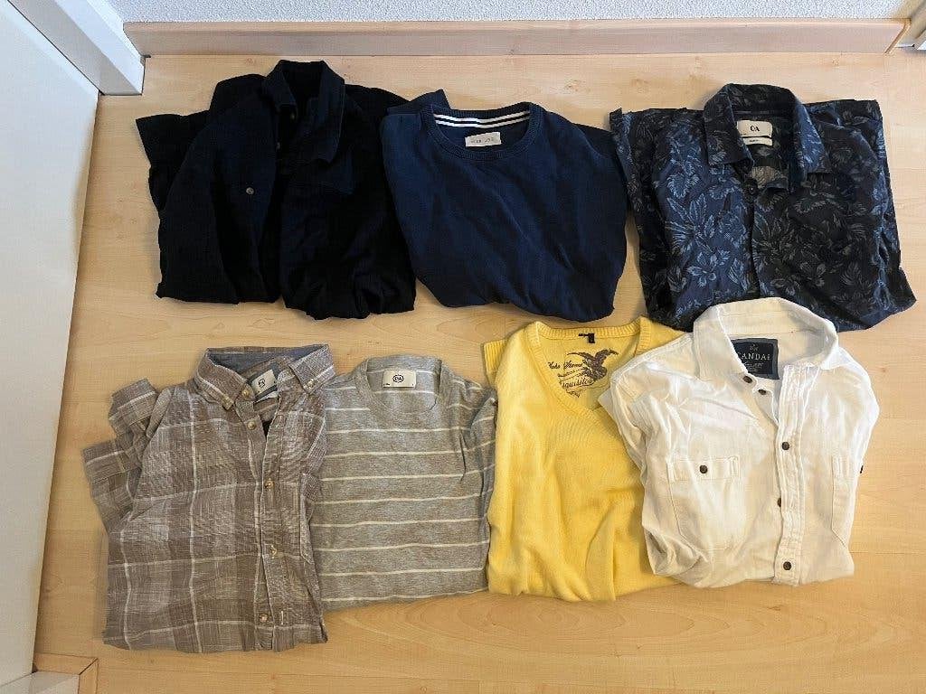 Pakket heren truien en overhemden maat s, Kleding | Heren, Verzenden, Zo goed als nieuw, Maat 46 (S) of kleiner