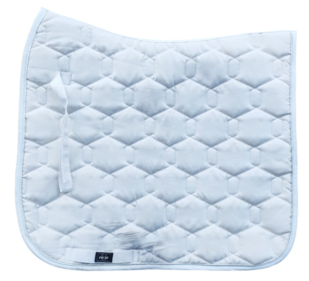 Zadeldek HKM wit dressuur full, Dieren en Toebehoren, Full (L), Zadeldekje, Ophalen of Verzenden, HKM