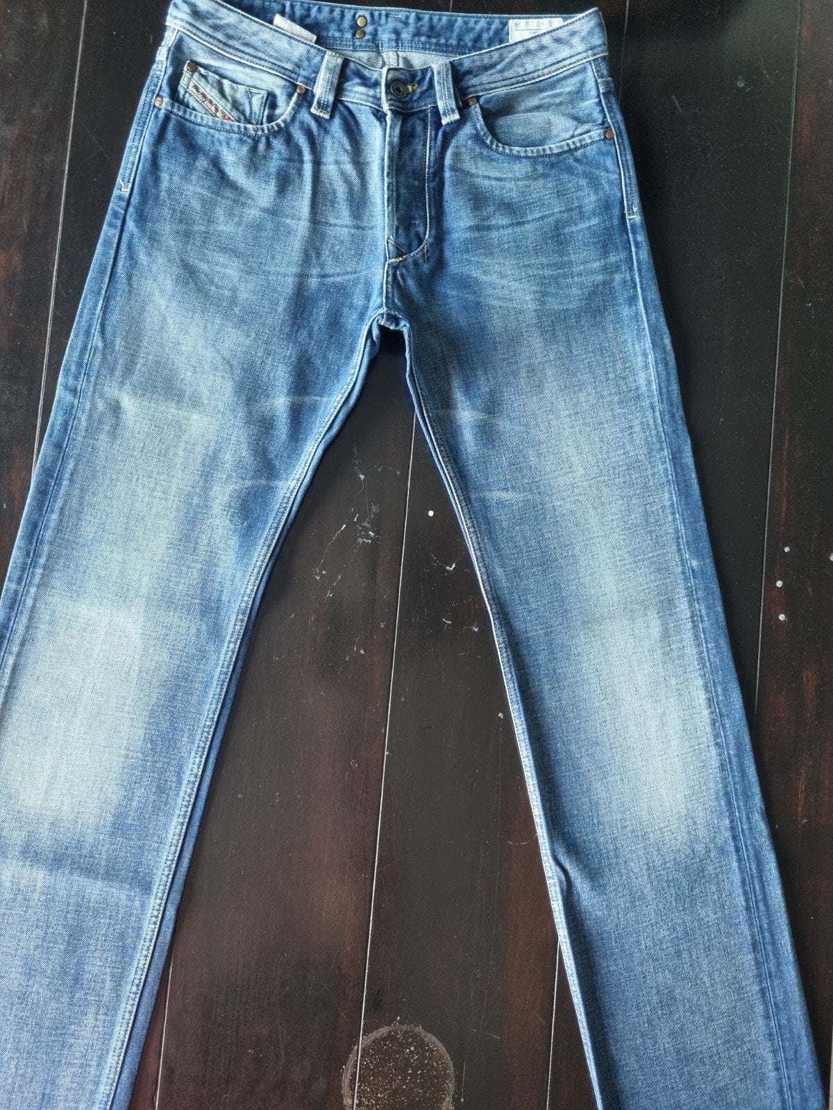ZGAN CLASSIC DIESEL LARKEE REGULAR STRAIGHT JEANS SIZE 31/34, Diesel, Blauw, W32 (confectie 46) of kleiner, Ophalen of Verzenden
