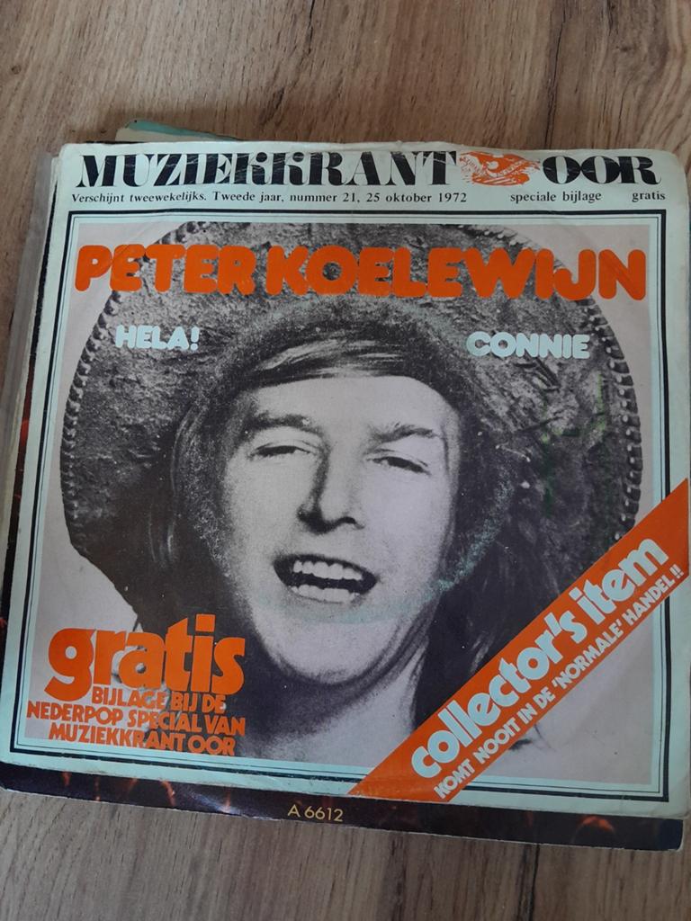 Peter koelewijn 7inch hela, Cd's en Dvd's, Vinyl Singles, Ophalen of Verzenden, Zo goed als nieuw, Pop