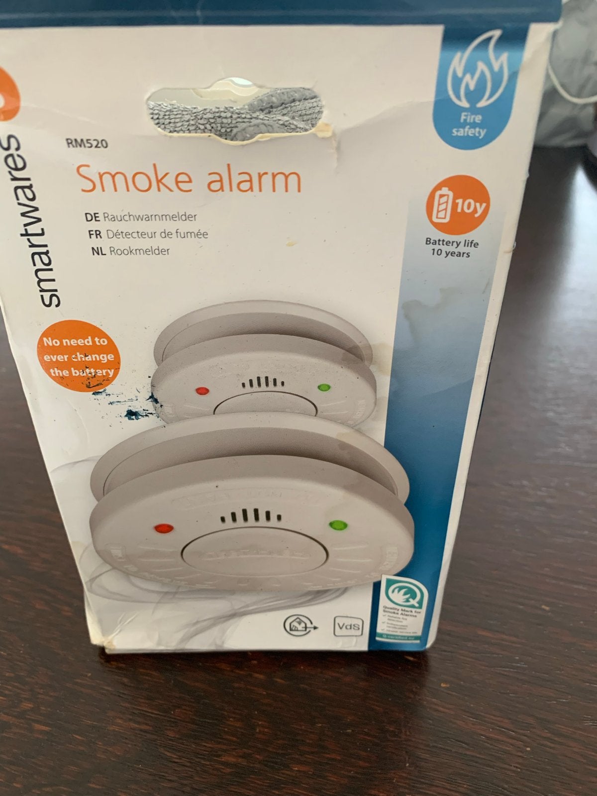 Smartwares RM520 Rookmelder - Nieuw in doos, Ophalen, Nieuw, Detector, Sensor of Melder, Rook