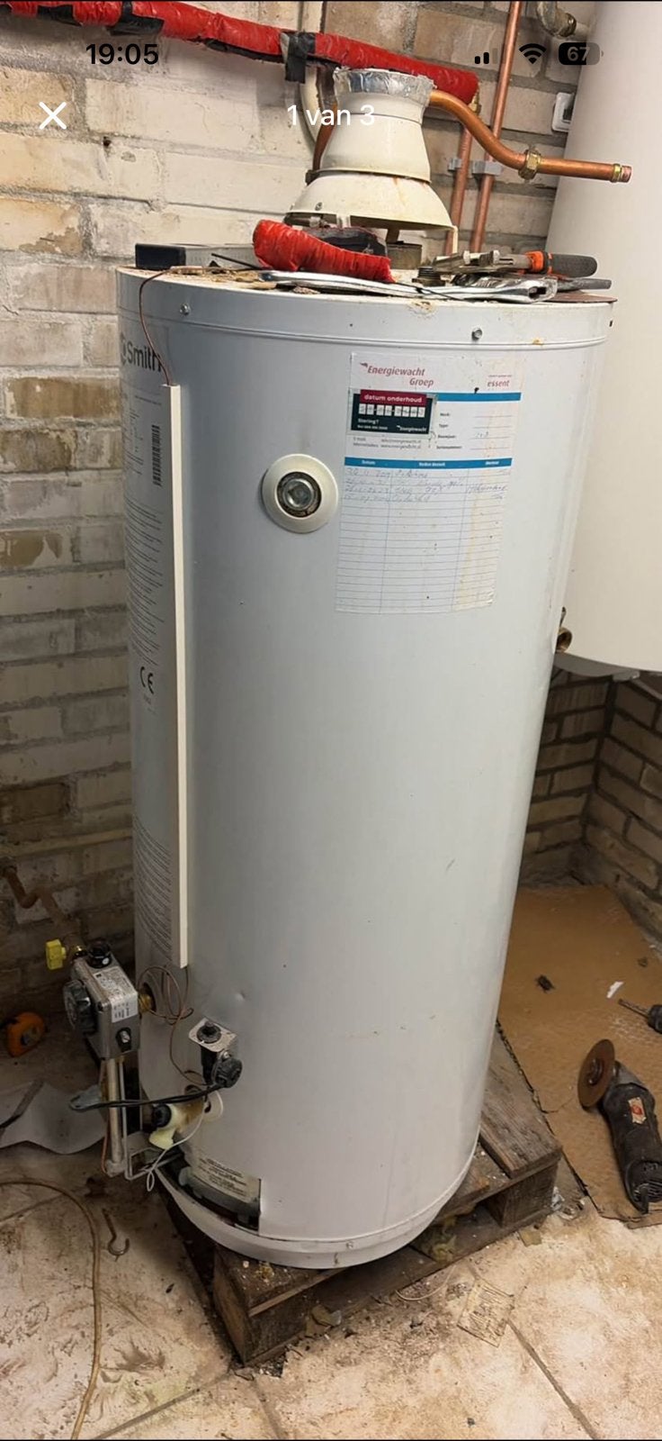 Gas boiler van 2019, Ophalen, Gebruikt, Aardgas, 100 liter of meer