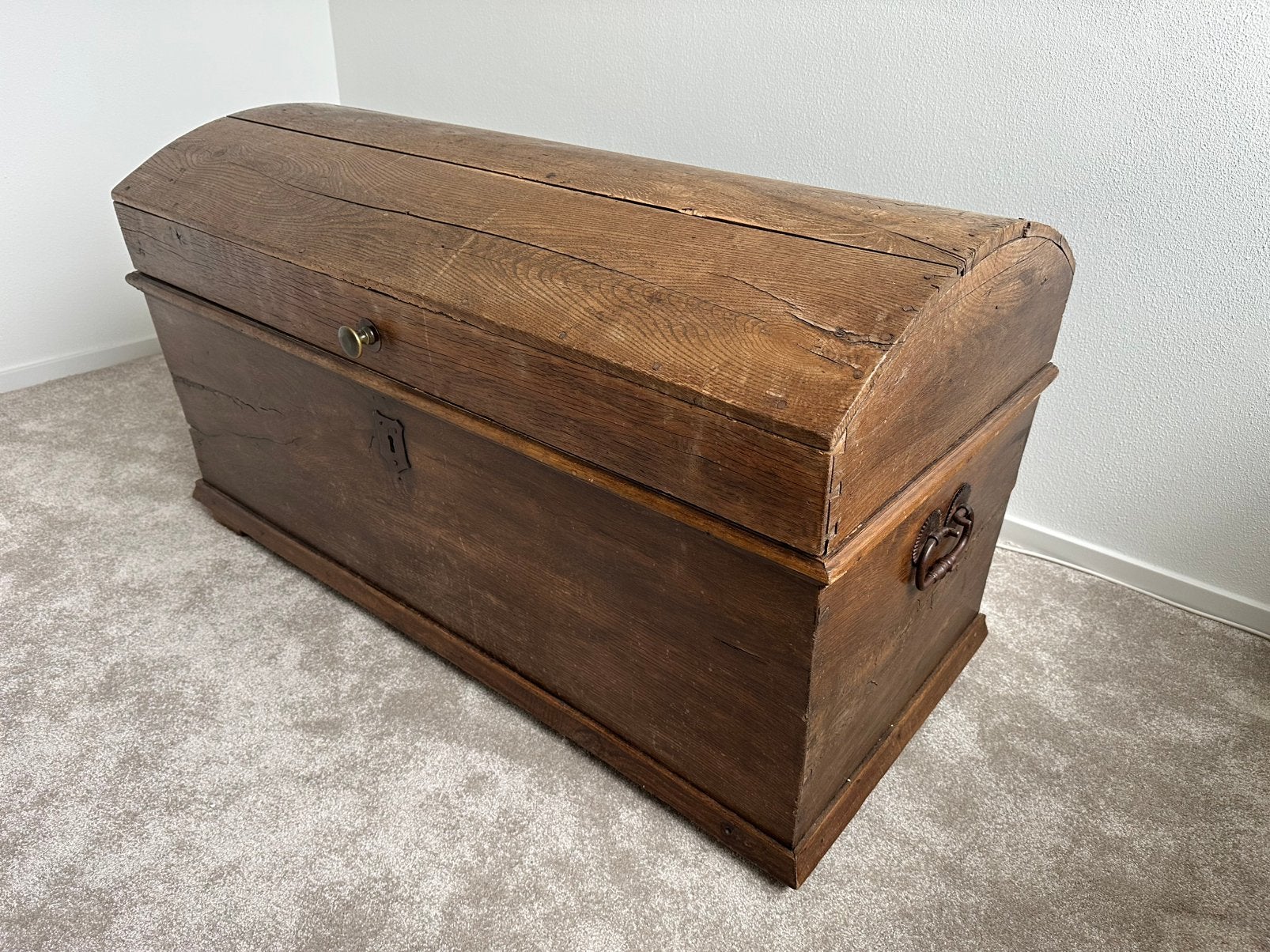 Antieke kist / dekenkist, Ophalen, 50 – 75, Gebruikt, 100 tot 150 cm