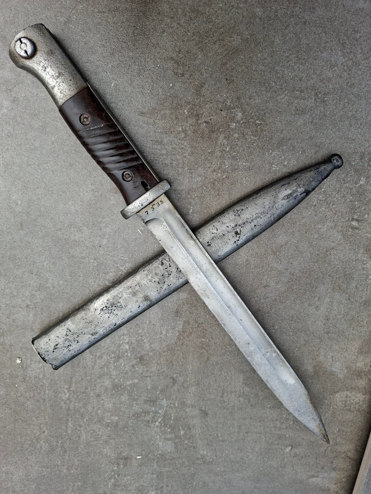 Duitse k98 bajonet 1940, Verzamelen, Ophalen of Verzenden, Duitsland, Mes of Dolk