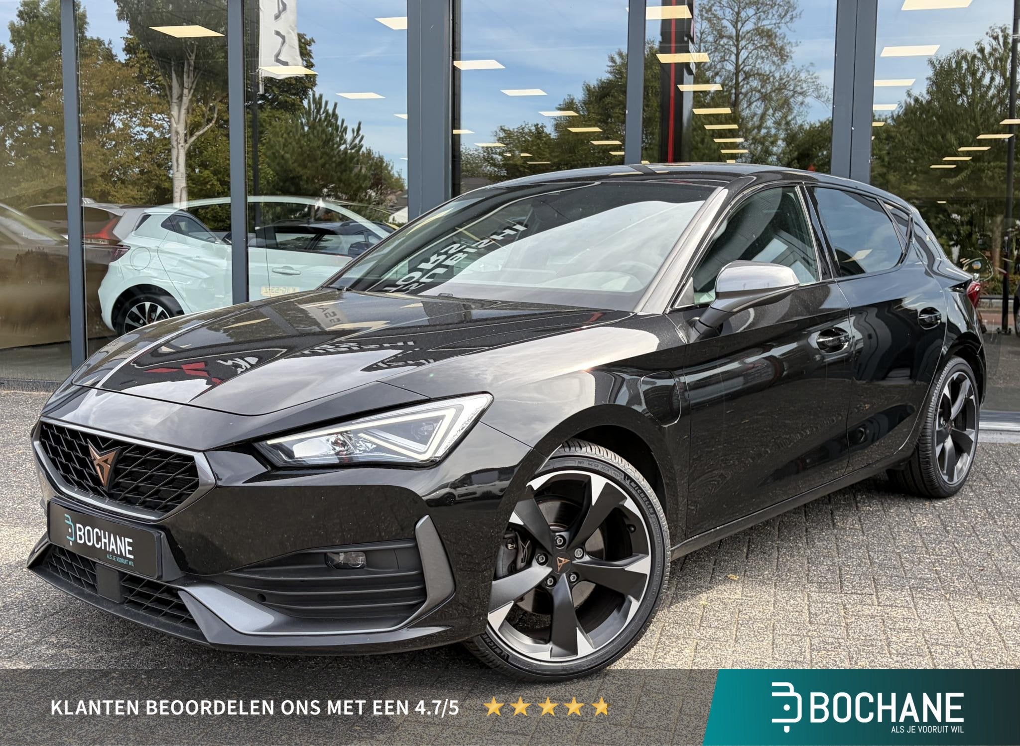 CUPRA Leon 1.4 e-Hybrid VZ Adrenaline | SOH 96% | Leer | Sto, Auto's, Gebruikt, 4 cilinders, Met garantie (alle), Leon