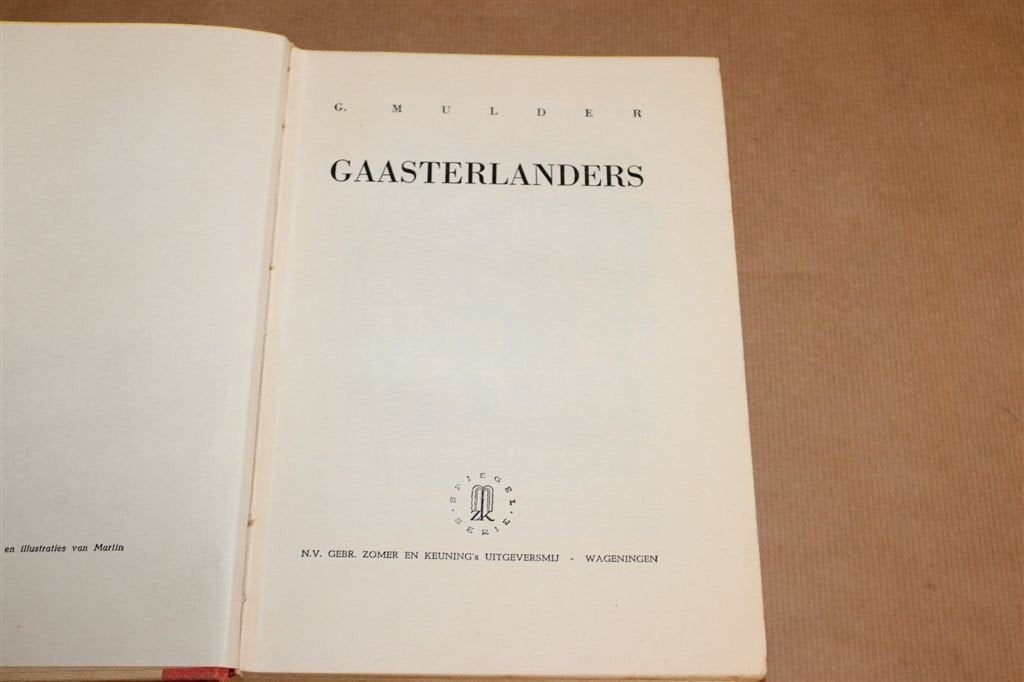 Gaasterlanders — Friese Streekroman van Mulder, 1943, Ophalen of Verzenden, Gelezen