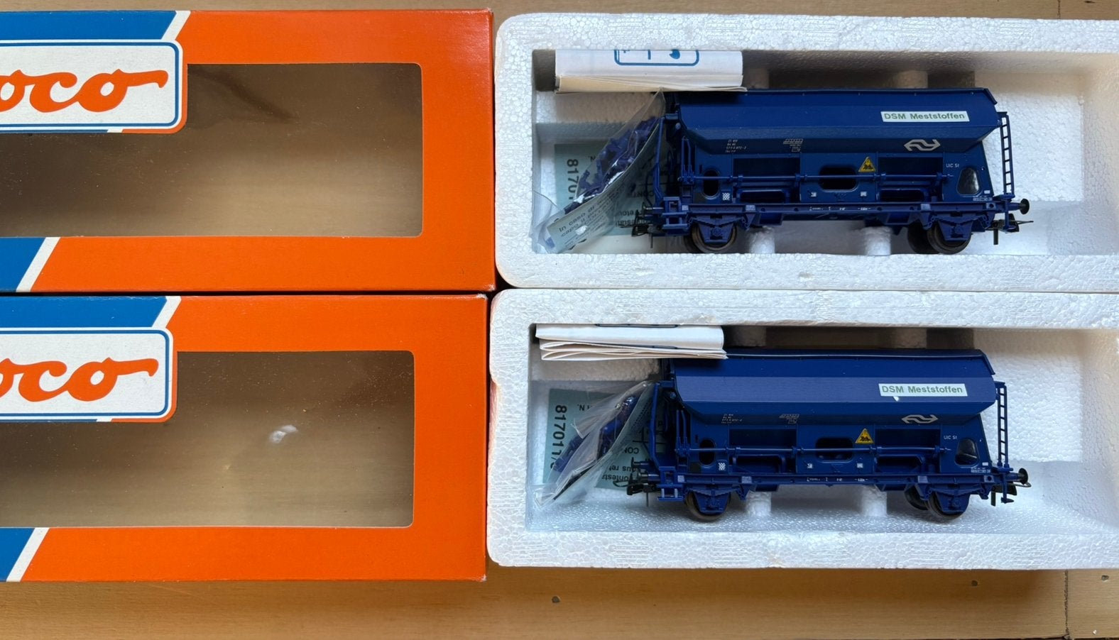 Roco 2x NS zelflossers DSM meststoffen, Gelijkstroom, Verzenden, Wagon, Roco