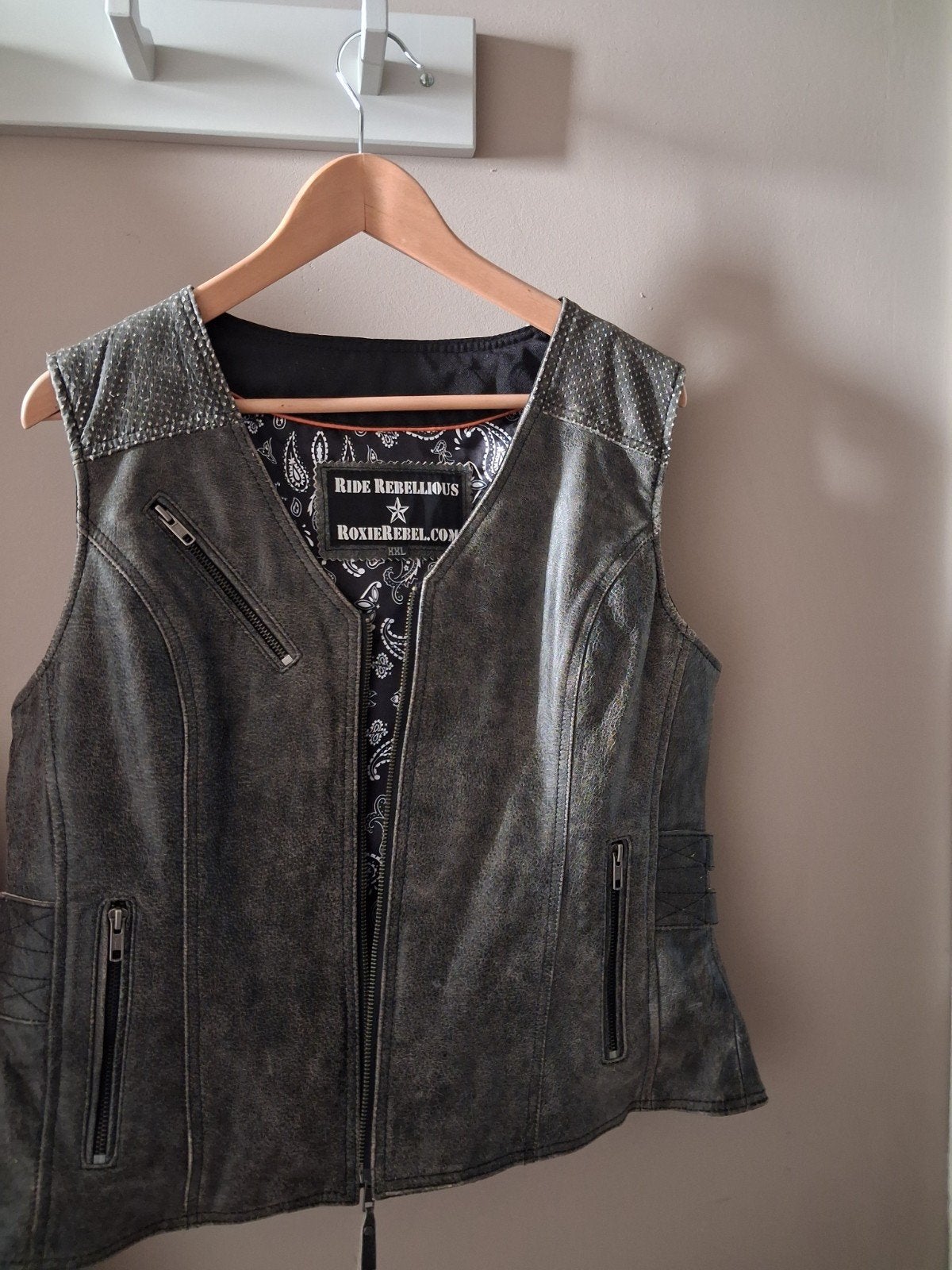 Leren motor gilet maat 42, Ophalen of Verzenden, Tweedehands, Dames