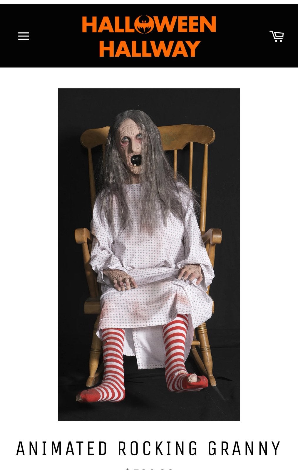 Te koop gevraagd - Halloween pop - Rocking Granny -, Hobby en Vrije tijd, Feestartikelen, Ophalen, Gebruikt, Halloween of Griezel