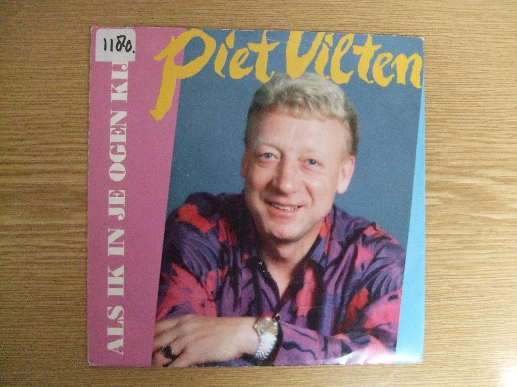 PIET VILTEN    ALS IK IN JE OGEN KIJK / IK KAN NIET LEVEN, 7 inch, Ophalen of Verzenden, Zo goed als nieuw, Nederlandstalig