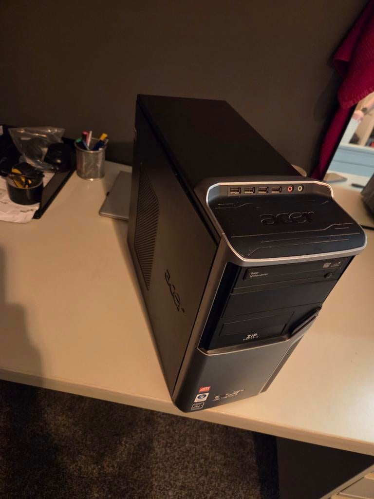 Acer PC desktop, Gebruikt, HDD, Minder dan 4 GB, Ophalen of Verzenden