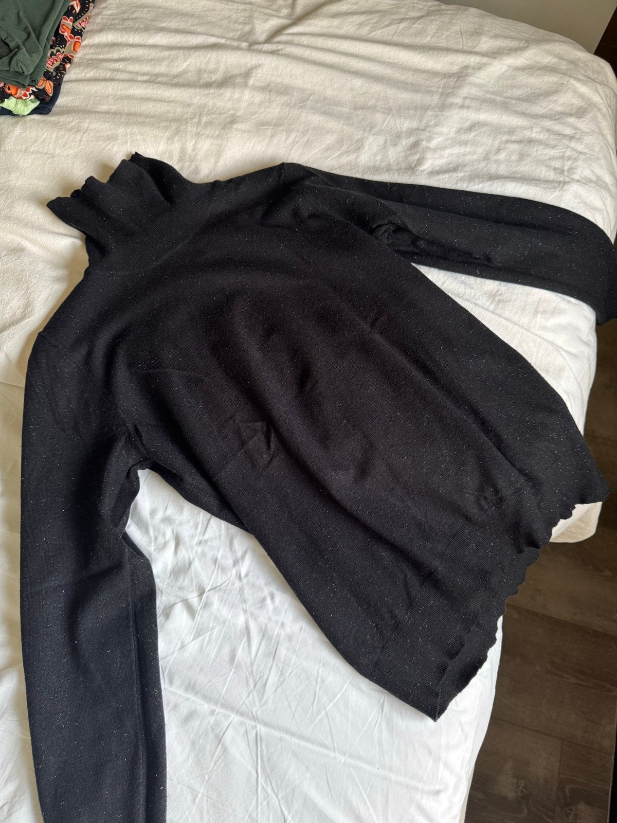 Zwarte coltrui met glitters, maat S, Kleding | Dames, Ophalen of Verzenden, Gedragen, Maat 36 (S), Zwart