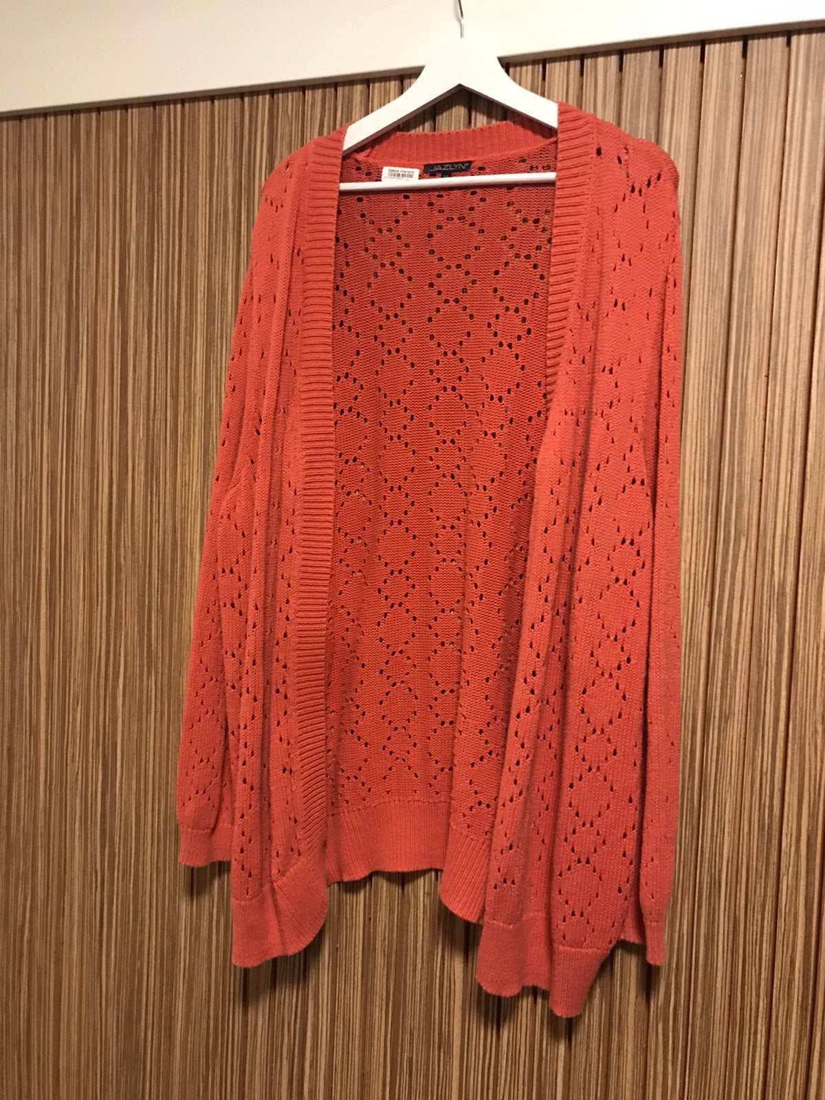Terracotta opengewerkt vest lage mouw maat 3xl zgan oto 68, Kleding | Dames, Grote Maten, Verzenden, Zo goed als nieuw, Wit, Trui of Vest