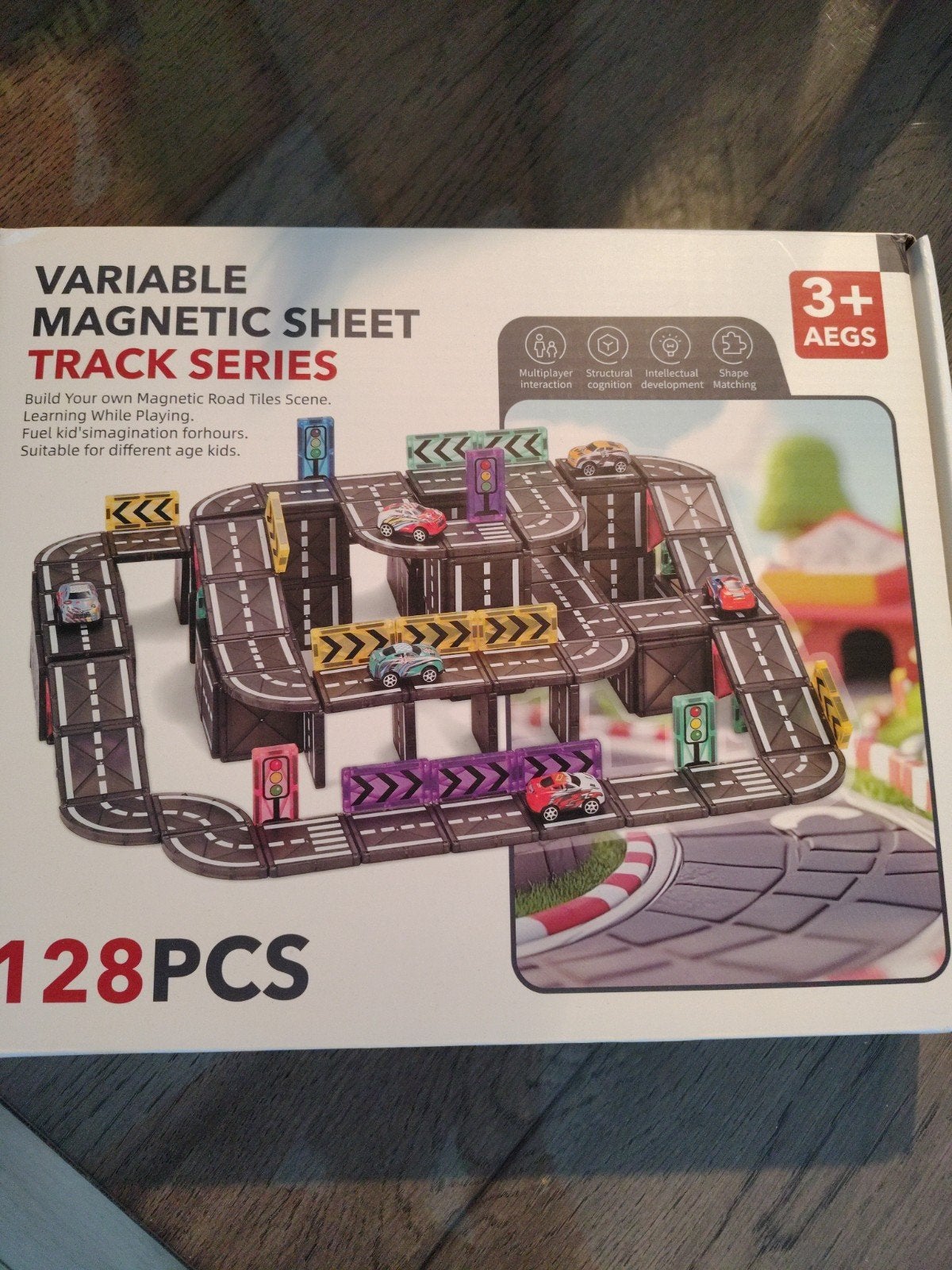 Magneet Blokken Variabele Magnetische Baan Set 128 Stuks, Kinderen en Baby's, Speelgoed | Bouwstenen, Ophalen of Verzenden, Nieuw