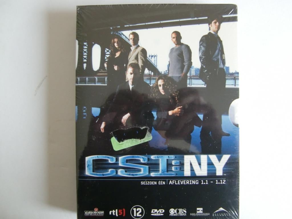 G54: CSI NY seizoen 1 afl. 1.1 – 1.12 (3 dvd's, in plastic), Vanaf 12 jaar, Ophalen of Verzenden, Nieuw in verpakking, Actie en Avontuur