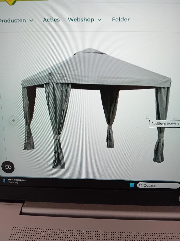 te koop FRAME voor PAVILJOEN, Ophalen, Gebruikt, Minder dan 4 meter, Paviljoen