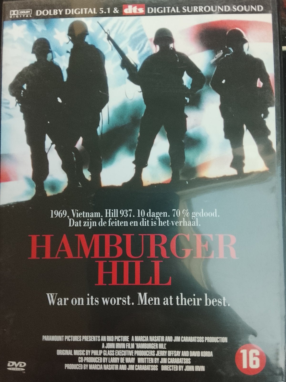 Hamburger Hill DVD, Ophalen, Vanaf 16 jaar, Nederlands, Oorlog