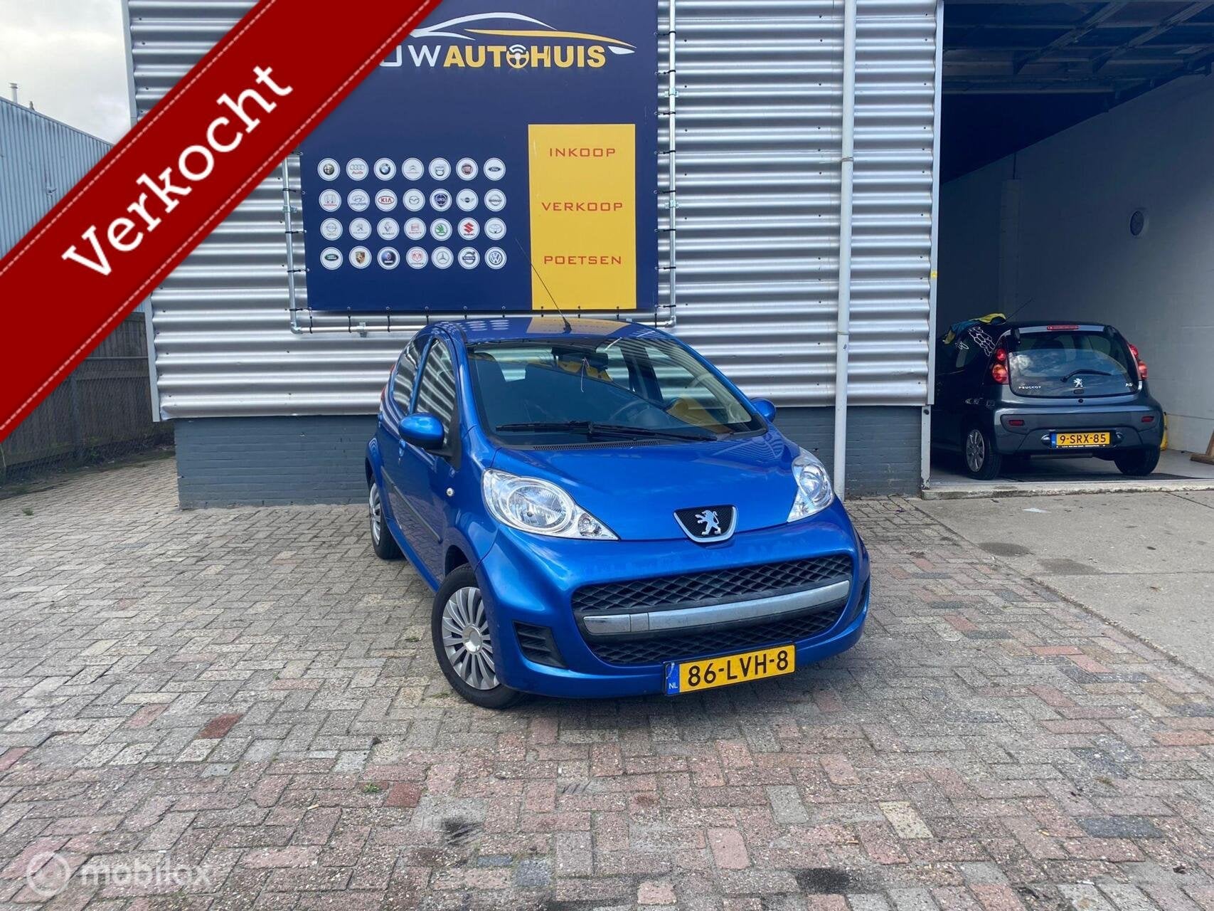 Peugeot 107 1.0-12V|2010|5D|Airco|CV|Elek Ramen|APK, Voorwielaandrijving, Stof, Gebruikt, Zwart
