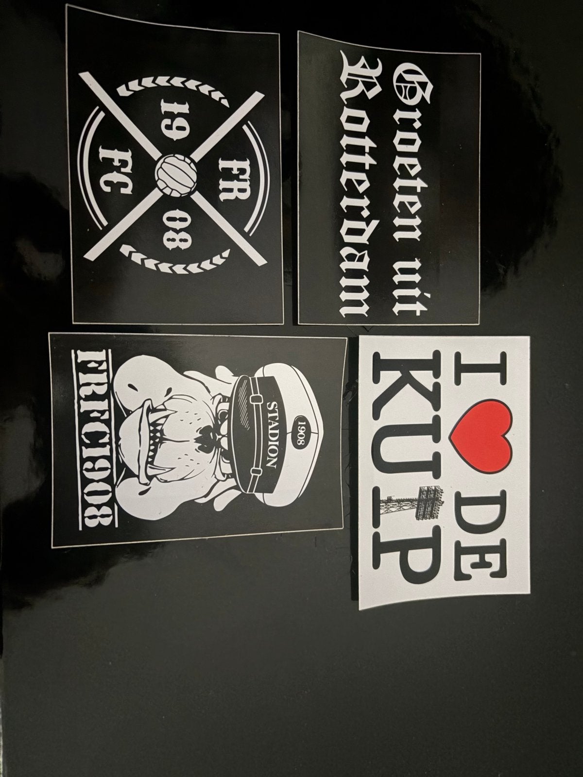 Feyenoord stickers - Set van 4, Ophalen of Verzenden