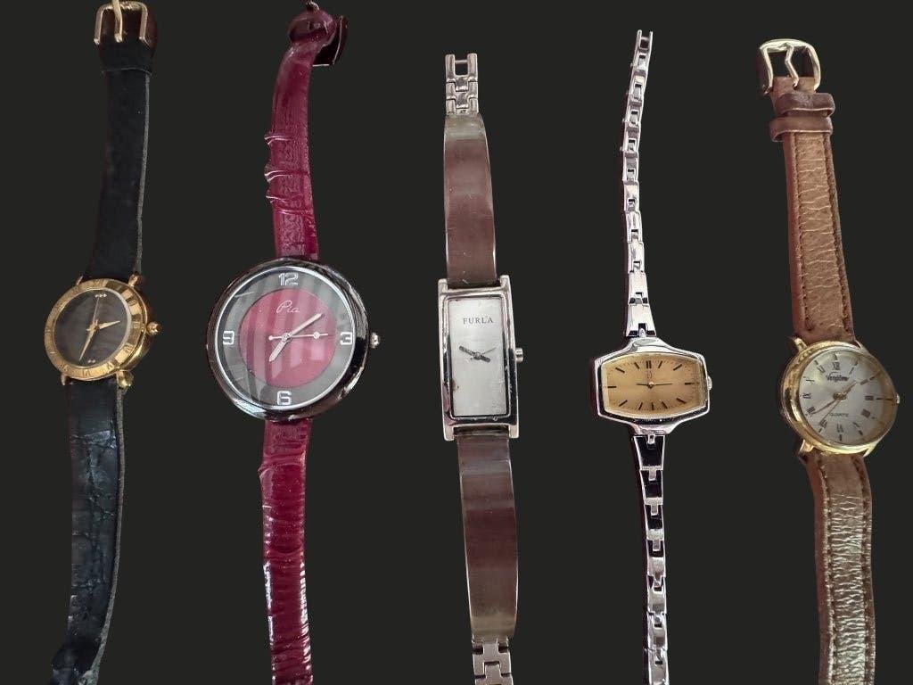 Partij 10x Merkhorloges voor Onderdelen / Reparatie, Sieraden, Tassen en Uiterlijk, Horloges | Dames, Overige merken, Overige materialen