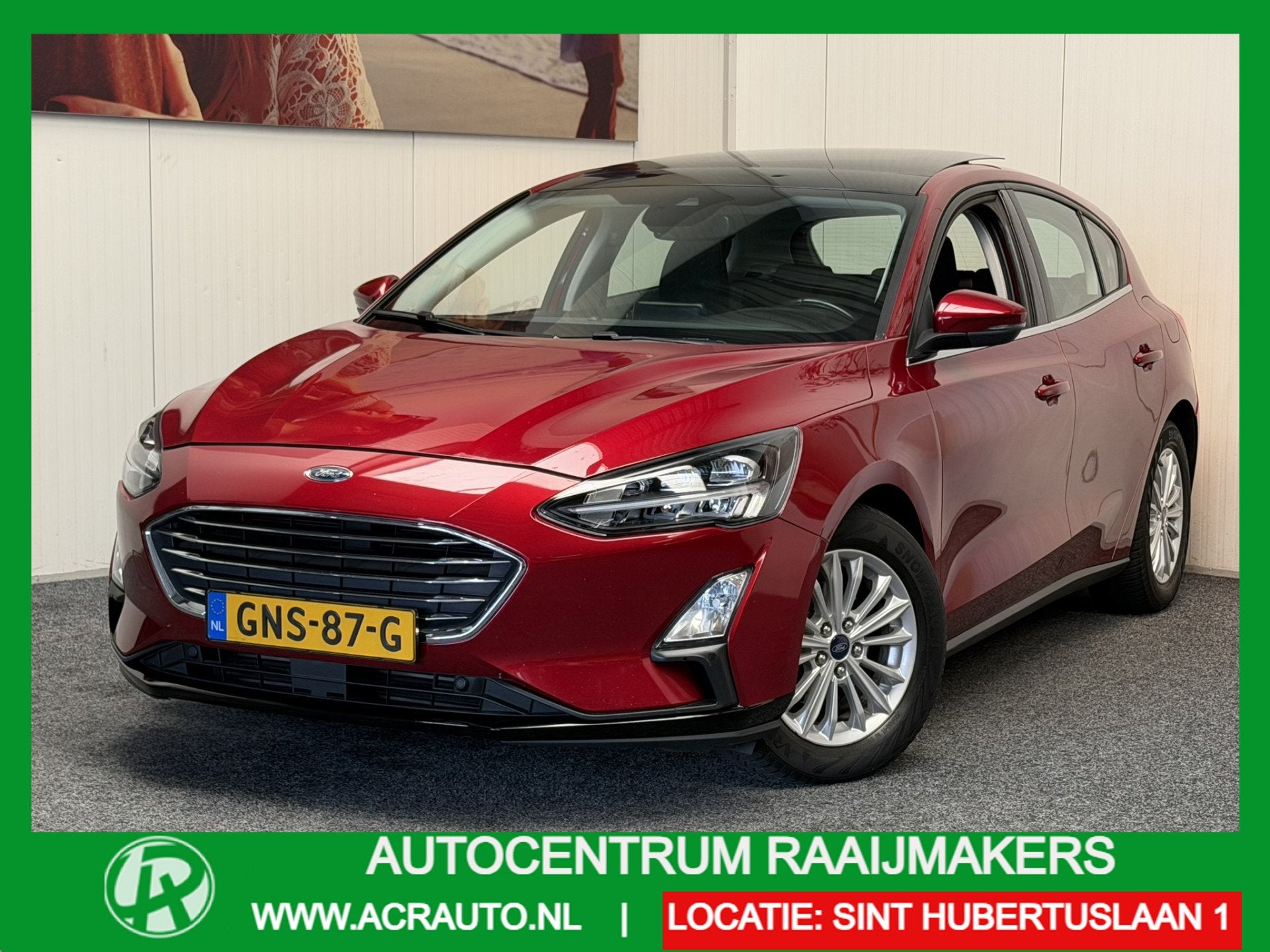 Ford Focus 1.0 ECOBOOST TITANIUM BUSINESS AFN. TREKHAAK PANO, Stof, Gebruikt, Bedrijf, 685 kg