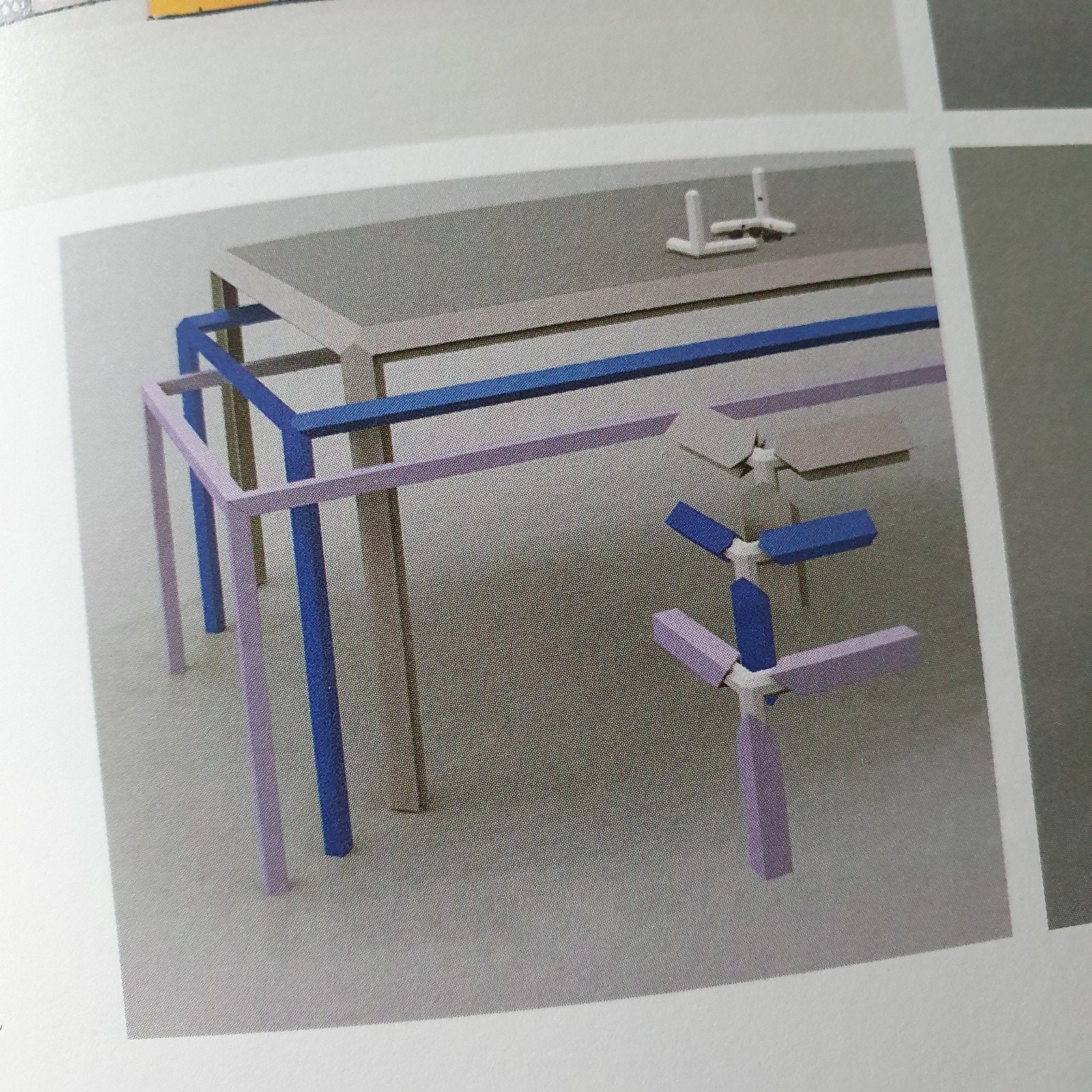 Design eettafel met granieten blad, Ophalen