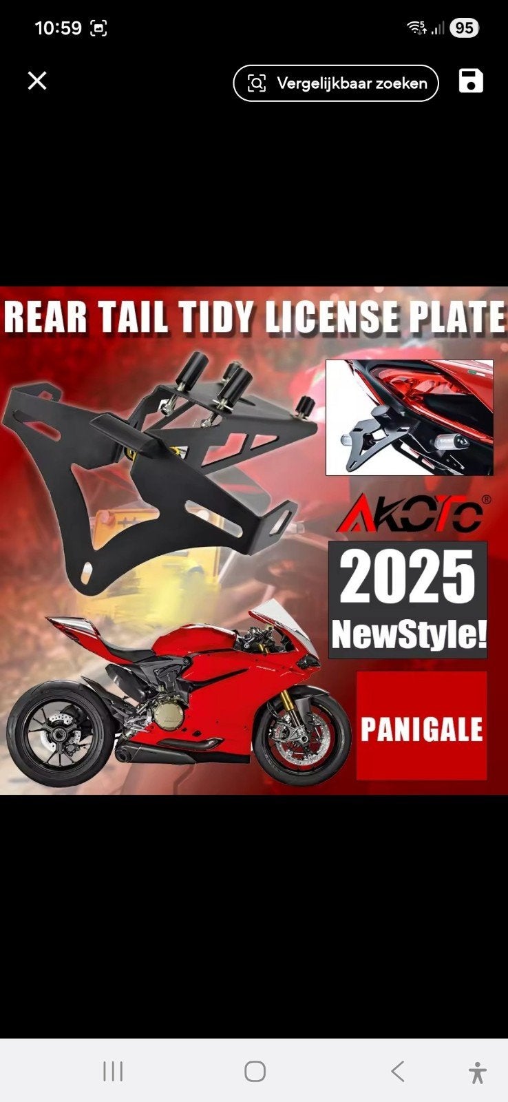 Korte Kentekenplaathouder Ducati Panigale, Ophalen of Verzenden, Nieuw